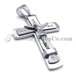 Klasický Titánový Prívesok S Ježišovým Krížom