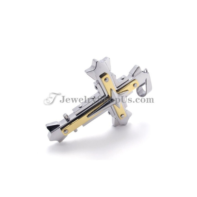 Elegantný Titánový Prívesok S Krížom