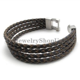 Elegantný Kožený A Titánový Náramok