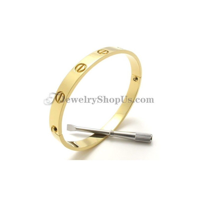 Nádherný Zlatý Titánový Náramok Pre Mužov