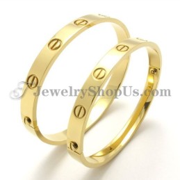 Nádherný Zlatý Titánový Náramok Pre Mužov