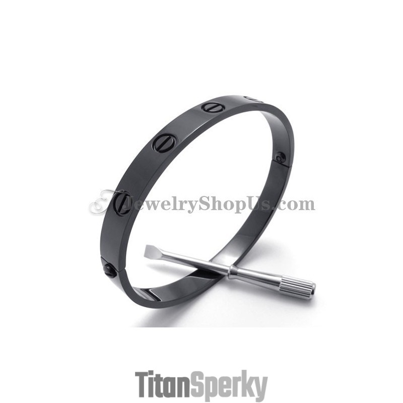 Nádherný Čierny Pánsky Titánový Náramok