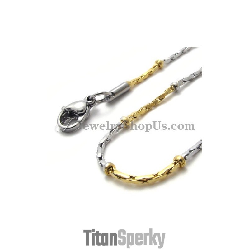 Módna Zlatá Titánová Dámska Retiazka