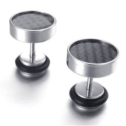 Jemne Spracované Titánové Náušnice Stabilnej Kvality V Jemných Farbách