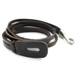 Elegantný Tvar, Jemné Farby, Vysoko Kvalitný Titánový Kožený Náramok