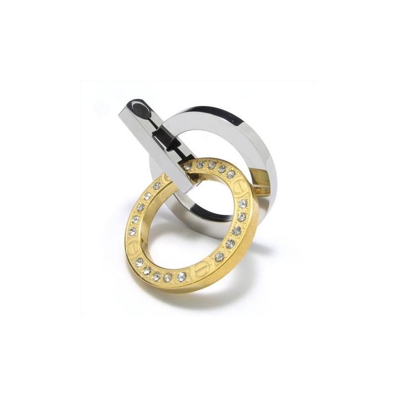 Zlatý A Strieborný Náhrdelník S Príveskom Z Čistého Titánu