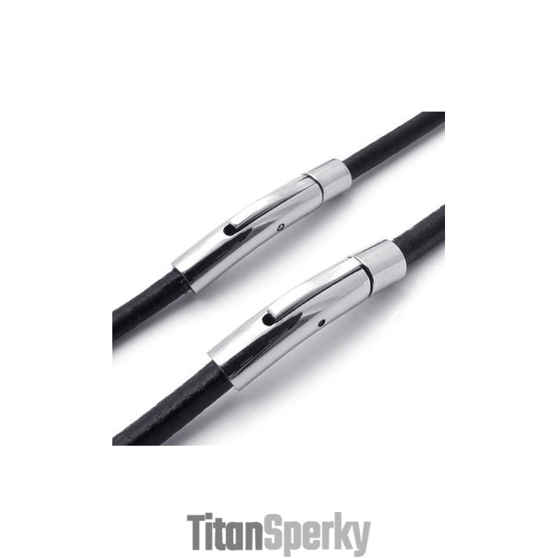 Módne Vzory, Farba, Brilantnosť, Vynikajúca Kvalita, Titánový Kožený Náhrdelník