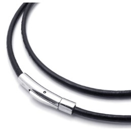 Módne Vzory, Farba, Brilantnosť, Vynikajúca Kvalita, Titánový Kožený Náhrdelník