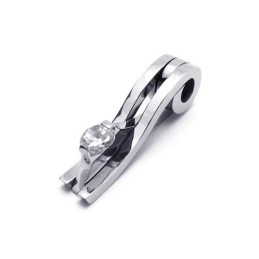 Pánsky Strieborný Prívesok S Retiazkou Z Čistého Titánu (Nový)