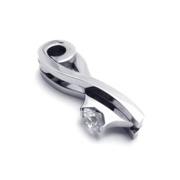 Pánsky Strieborný Prívesok S Retiazkou Z Čistého Titánu (Nový)