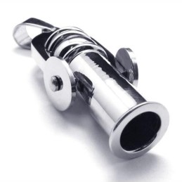 Pánsky Strieborný Náhrdelník S Príveskom Cannon Z Čistého Titánu (Nový)