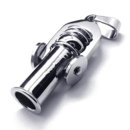 Pánsky Strieborný Náhrdelník S Príveskom Cannon Z Čistého Titánu (Nový)