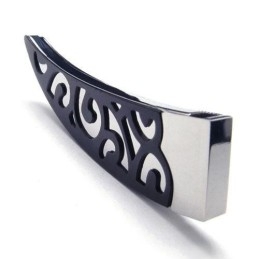 Pánsky Čierny Titánový Náhrdelník S Príveskom Lance 6588