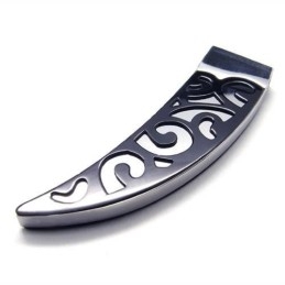 Pánsky Čierny Titánový Náhrdelník S Príveskom Lance 6588