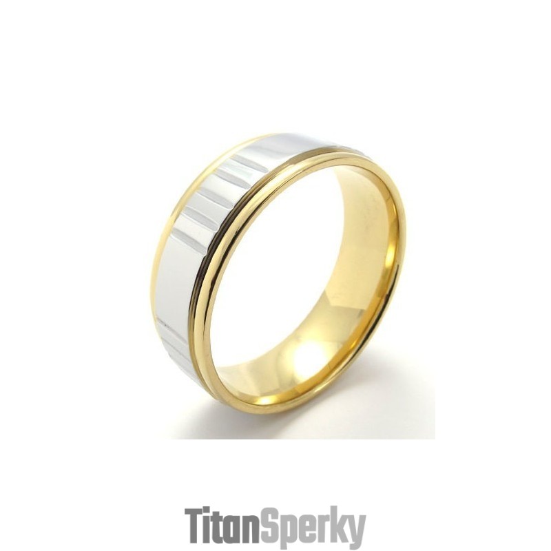 Zručná Výroba Farba Brilantnosť Odolný Titánový Prsteň