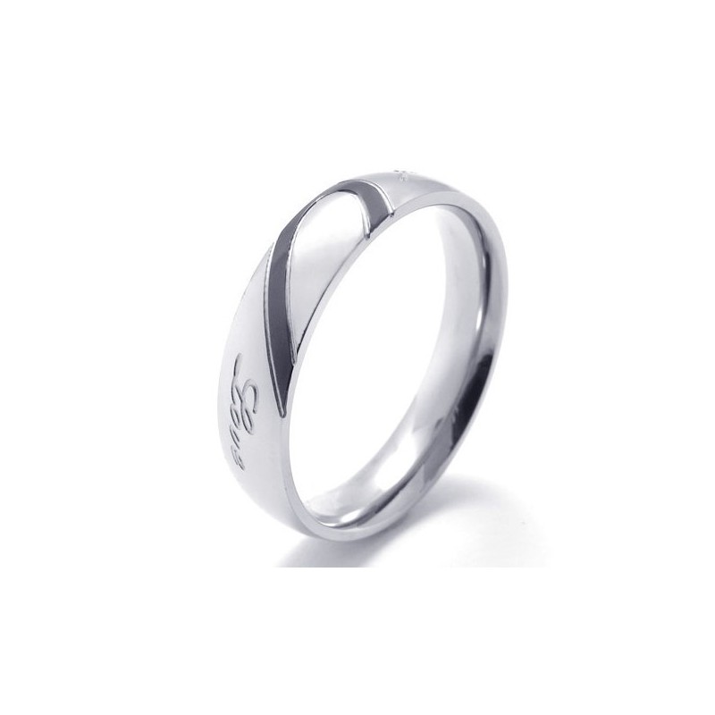 Elegantný Tvar, Farba, Brilantnosť, Vynikajúca Kvalita, Titánový Prsteň